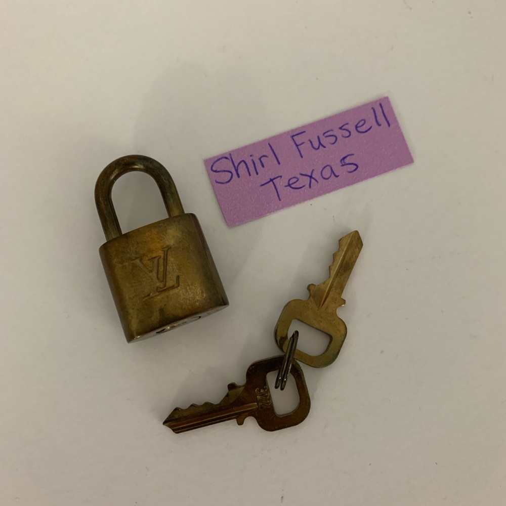 Louis Vuitton Lock & Key Set Brass